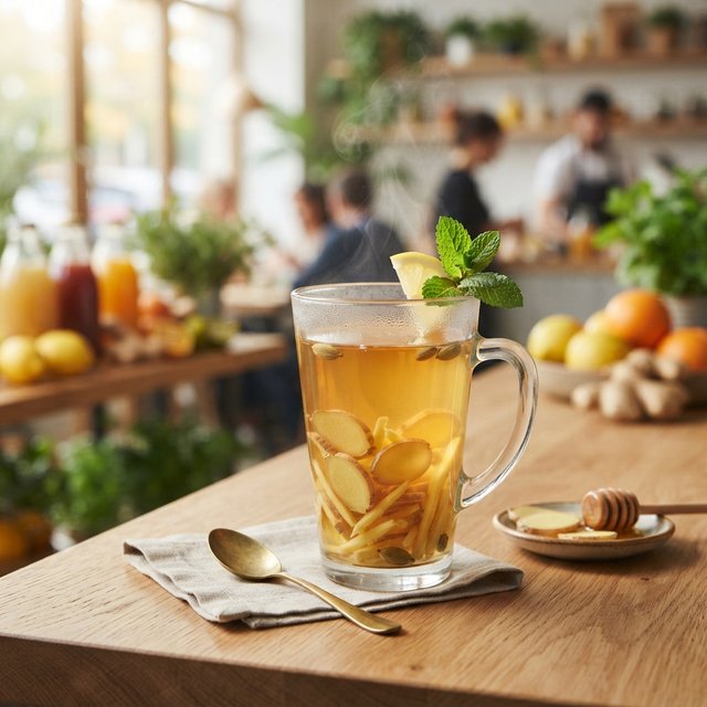 fresh ginger tea