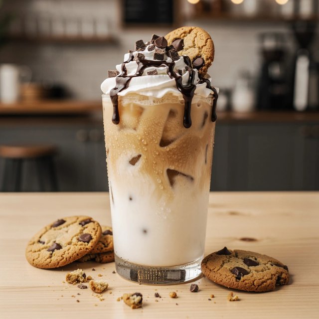 Iced Chocolate Chip Cookie Latte