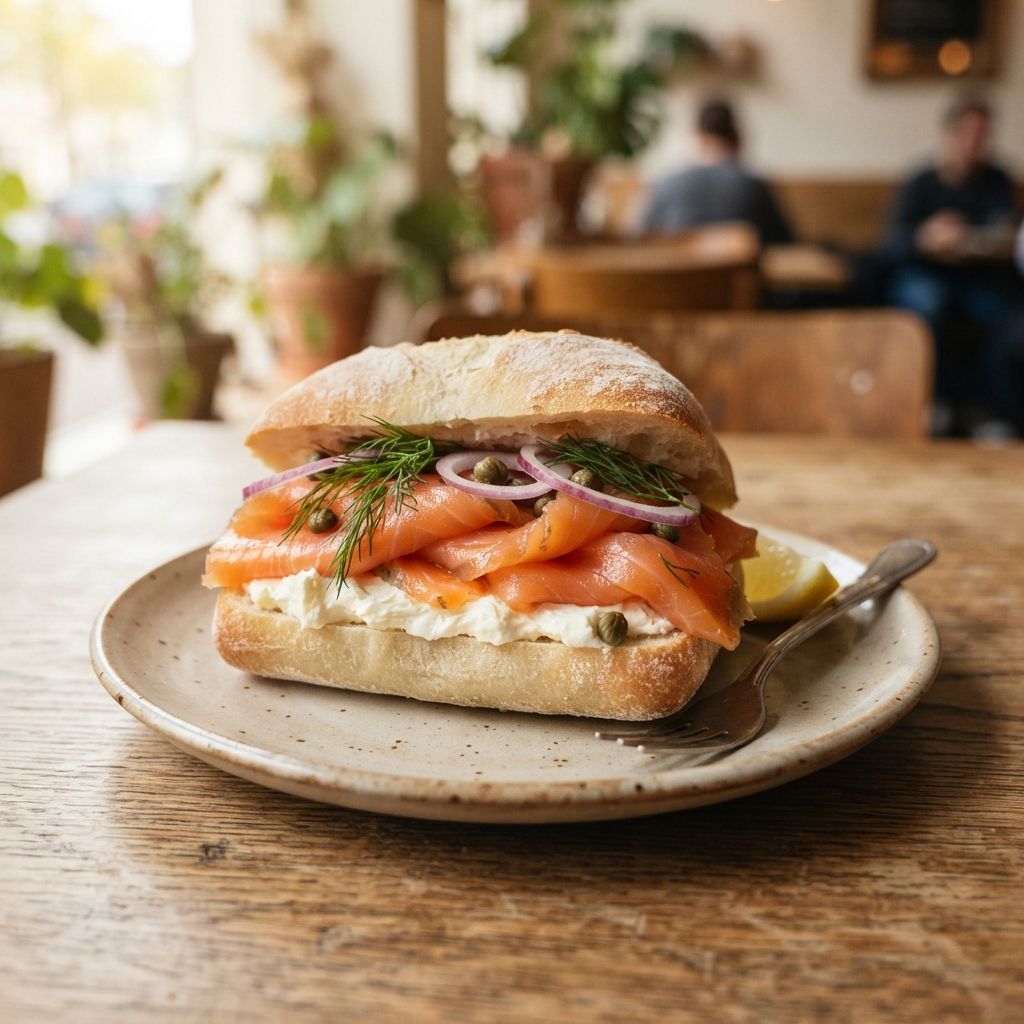 Broodje Roomkaas - Gerookte Zalm
