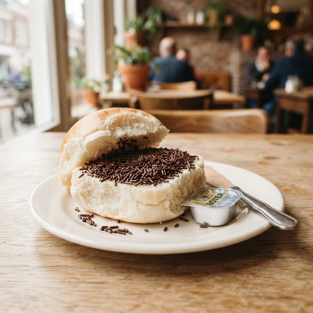 Hagelslag en een cupje boter