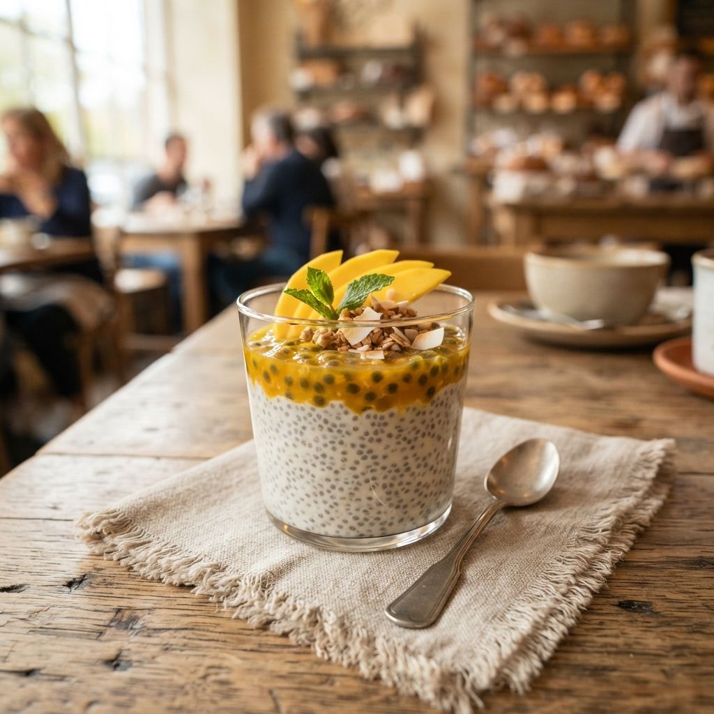 Passievrucht Chia Pudding