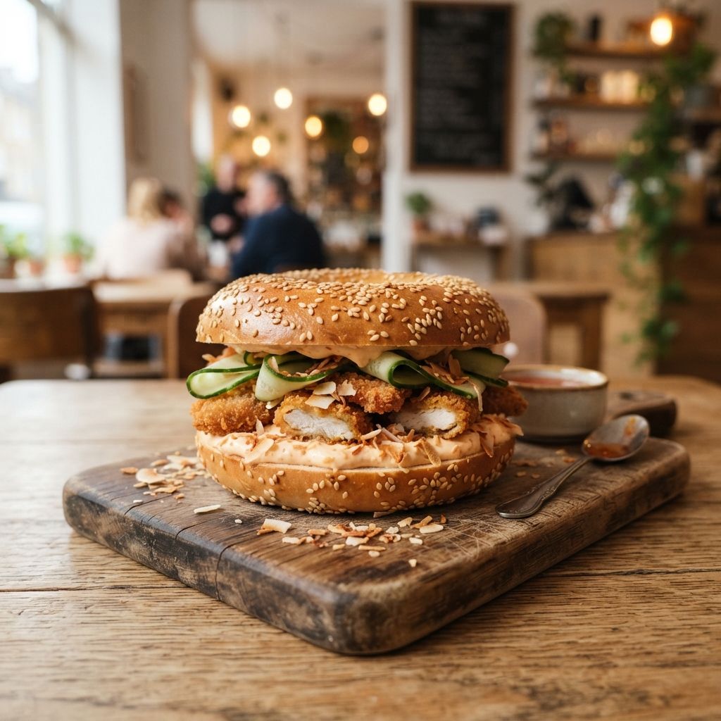 Bagel Thai chicken chili