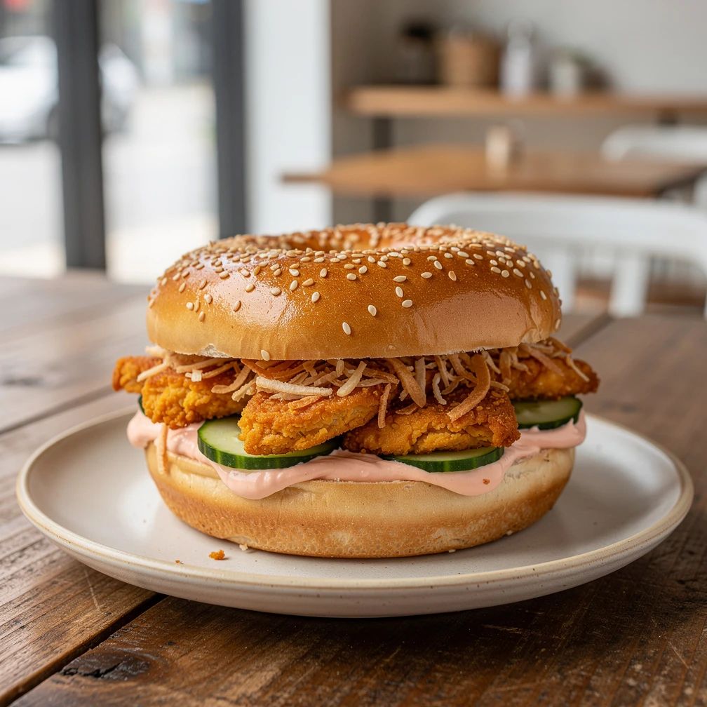 Bagel Thai chicken chili