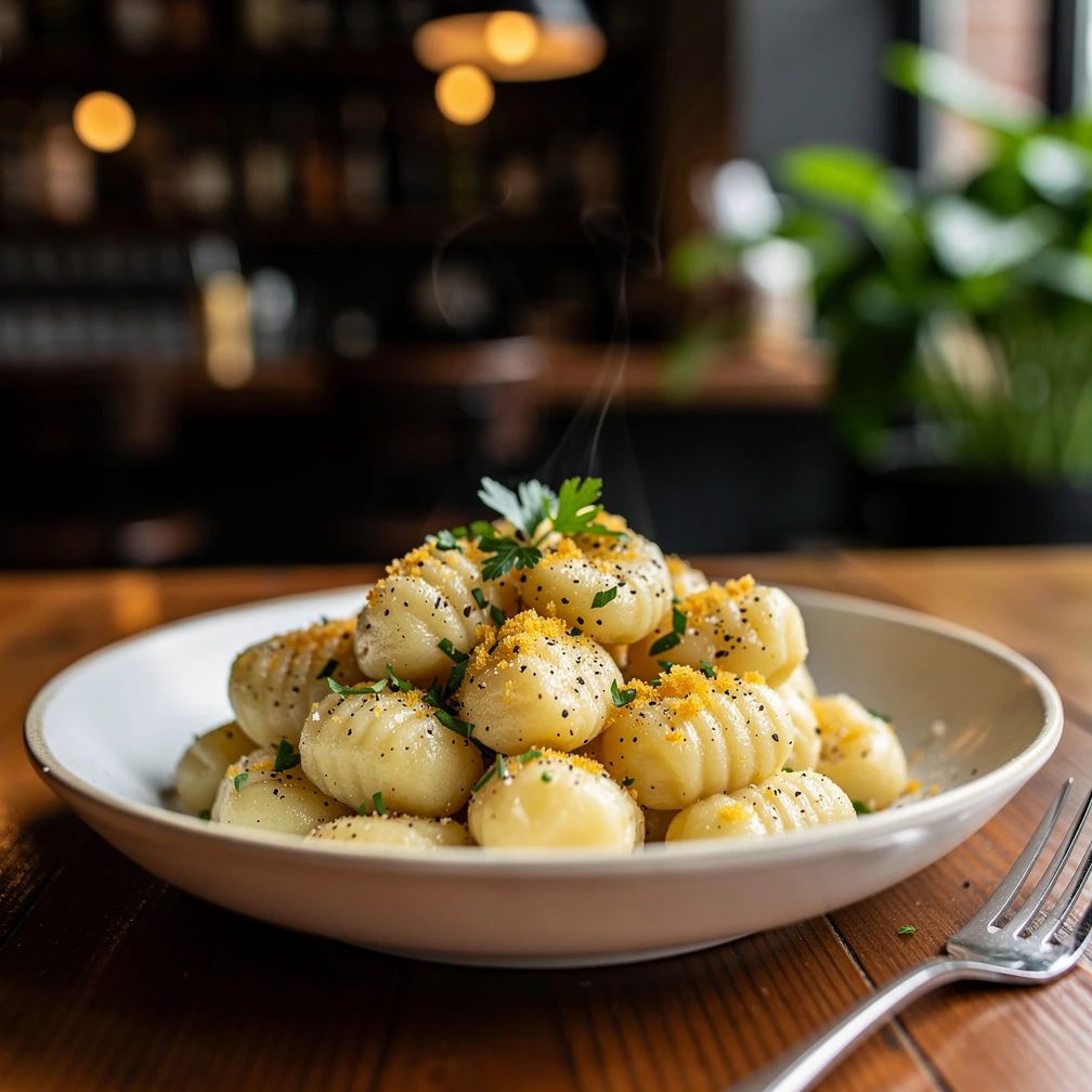Gnocchi caccio e pepe