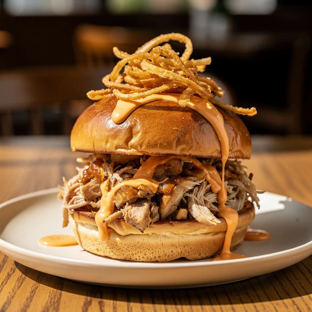 Huisgemaakte pulled chicken