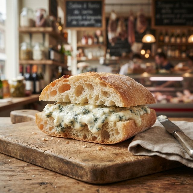 Broodje gorgonzola piccante