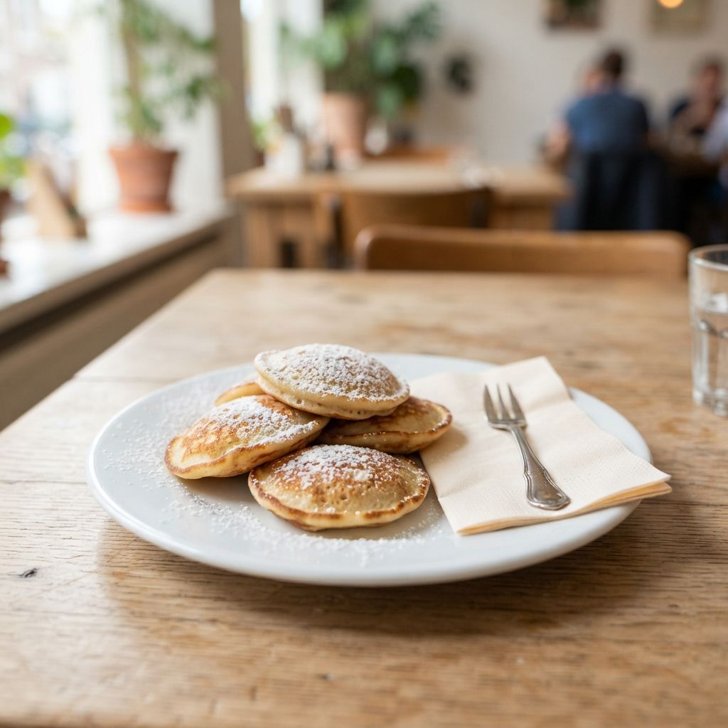 Kids pannenkoekjes met poedersuiker