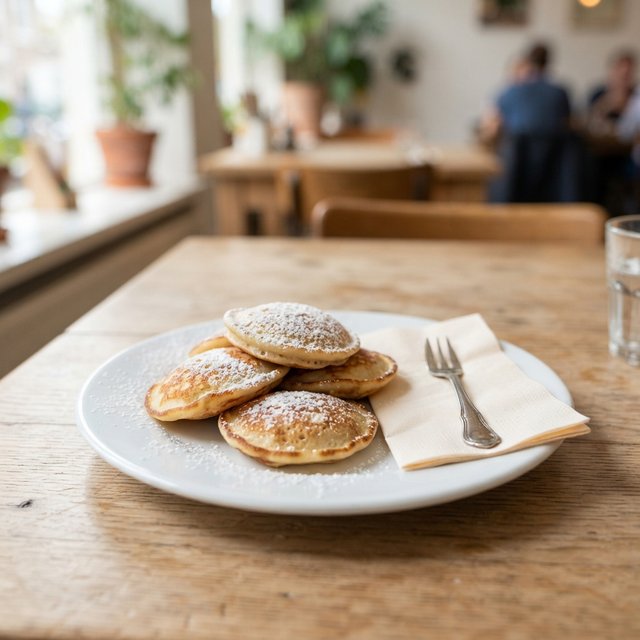 Kids pannenkoekjes met poedersuiker
