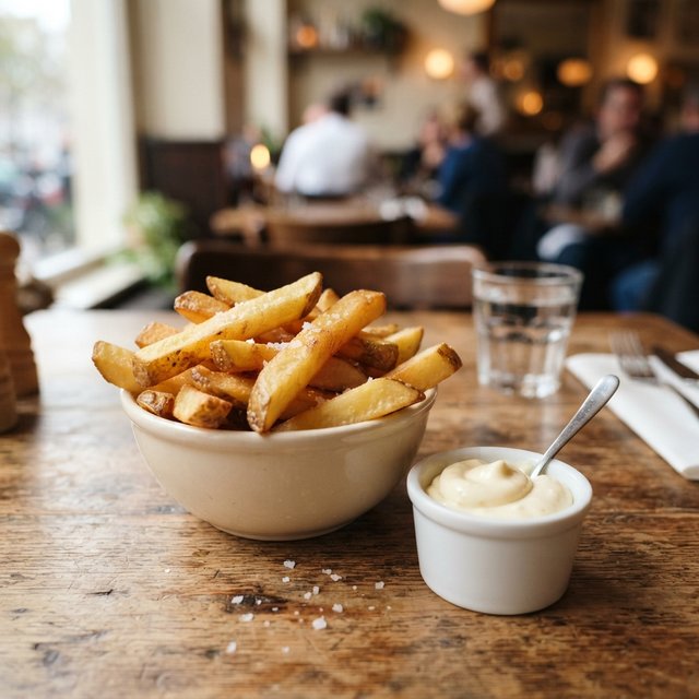 Boerenfrites met mayonaise (klein)
