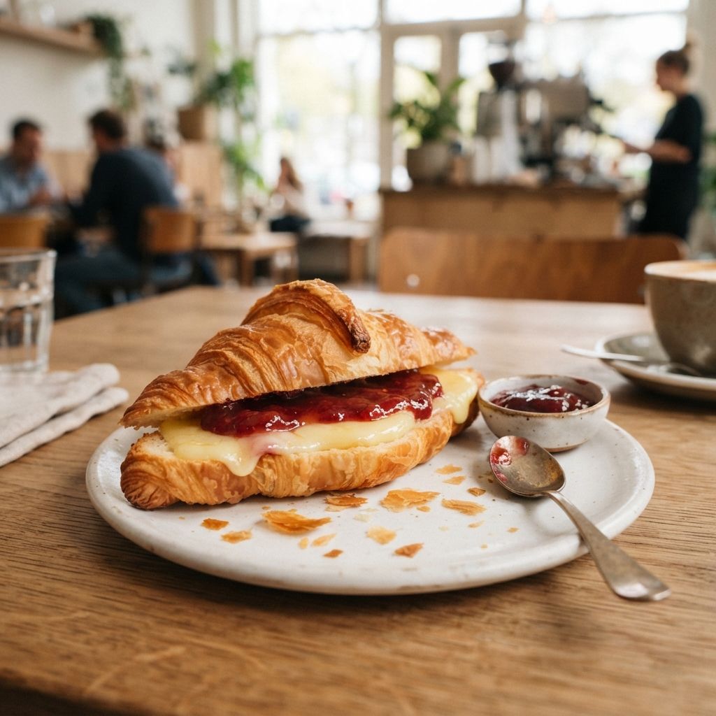 croissant jam of kaas