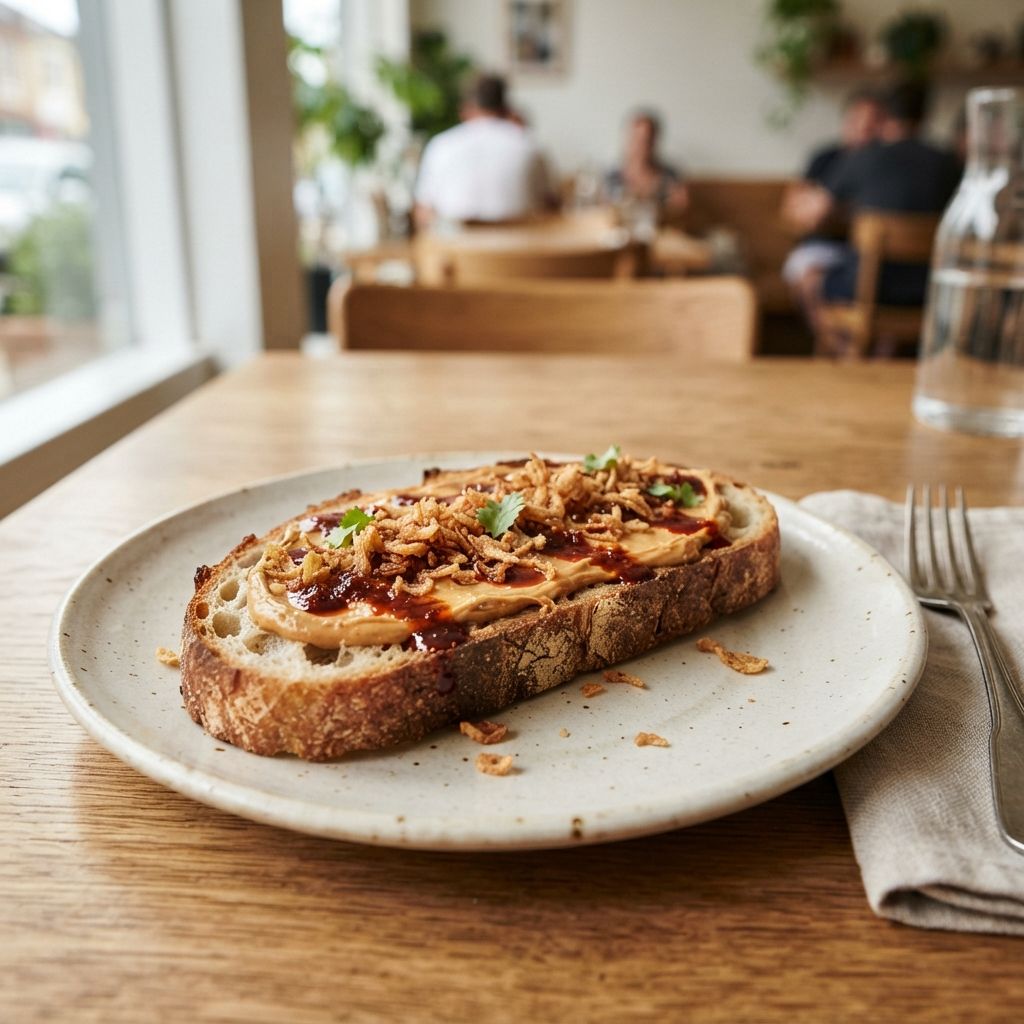 Sneetje Zuurdesem met Pindakaas Sambal