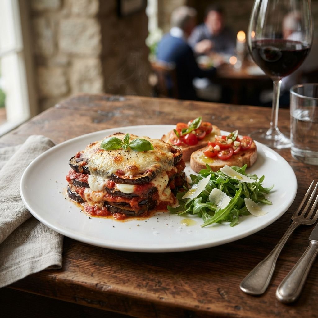 Melanzane parmigiana (v)