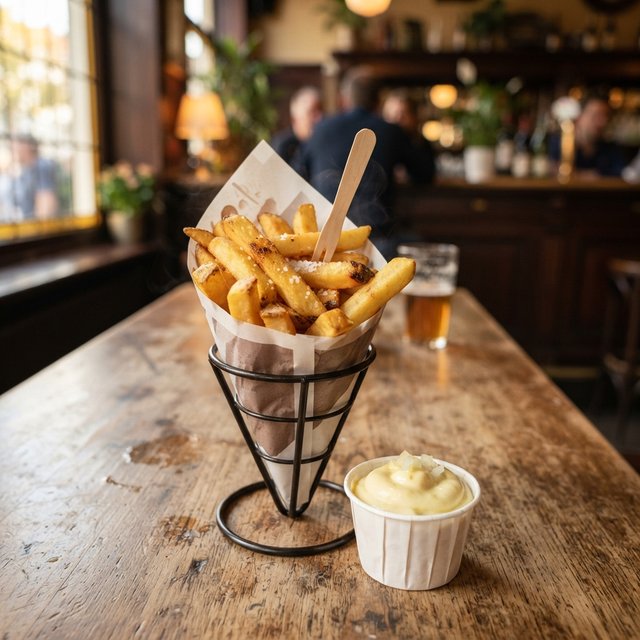 Puntzak Friet met Fritessaus
