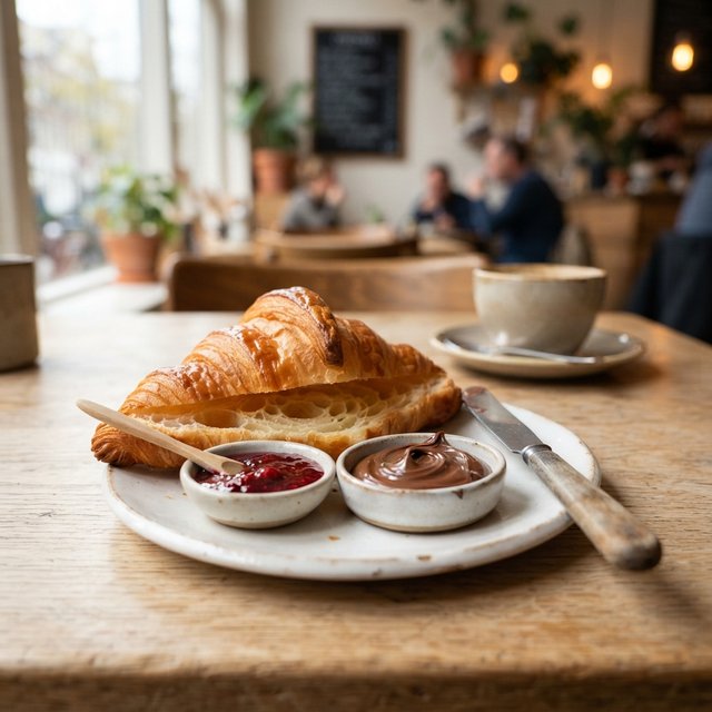 Croissant Jam or Nutella