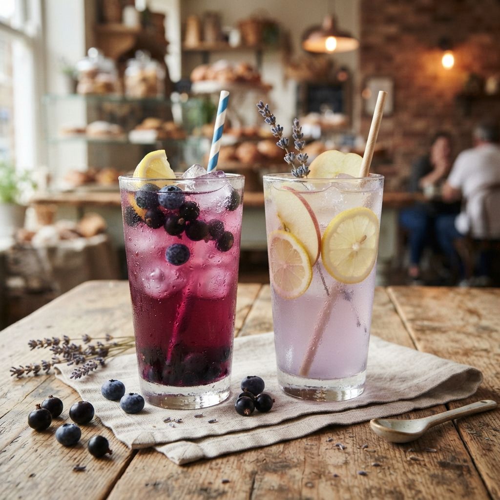 Homemade Lemonade - Blueberry and Blackcurrant, Lavender and Apple