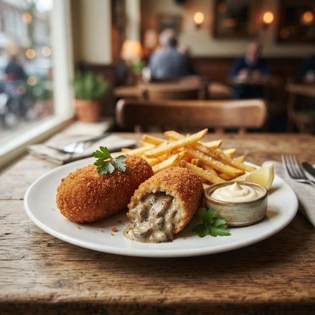 Paddenstoel Truffel Croquette van "Holtkamp"