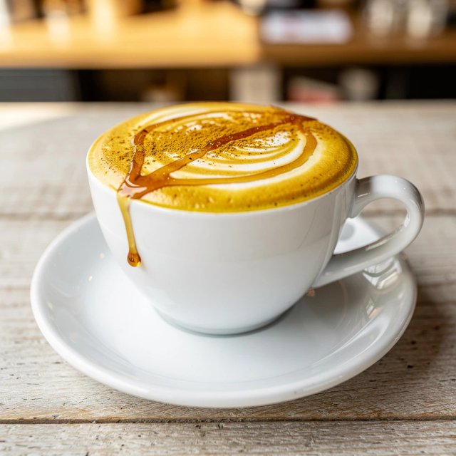 Golden coconut latte