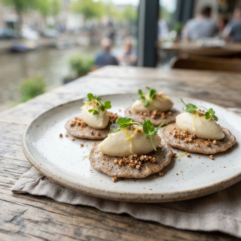 Blini With Turnip Cream