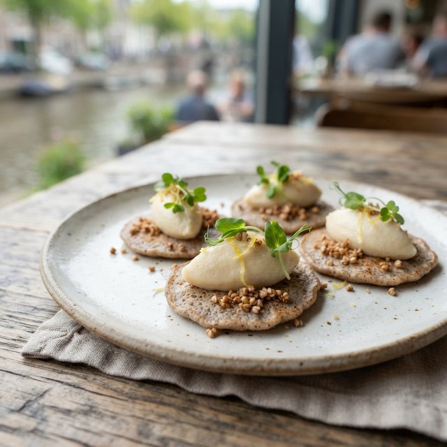 Blini With Turnip Cream