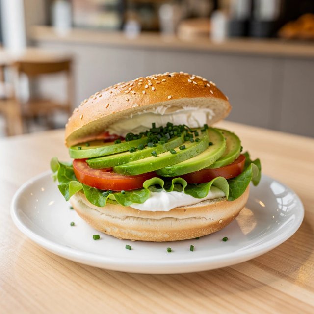 Bagel avocado