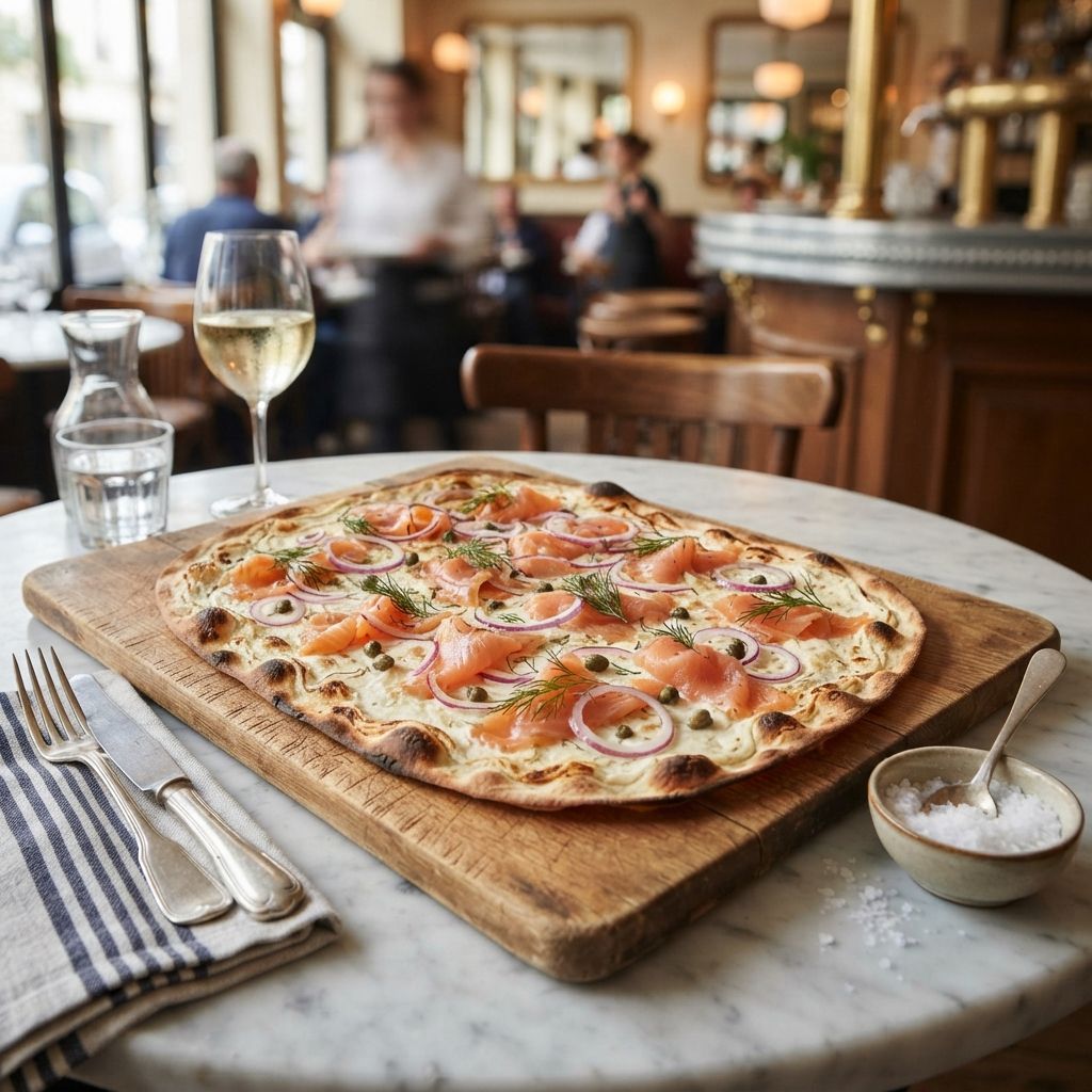 Flammkuchen Zalm