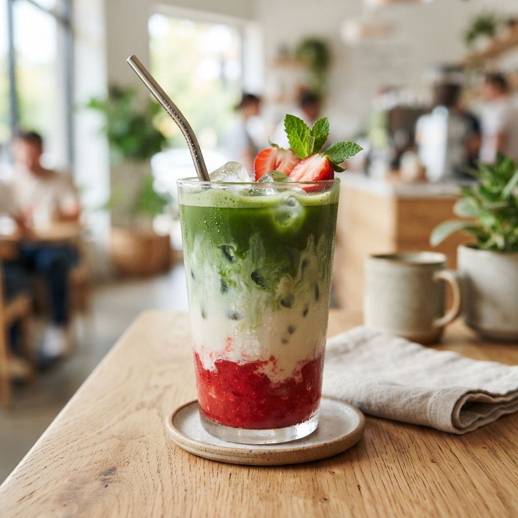 Puree Iced Matcha Latte