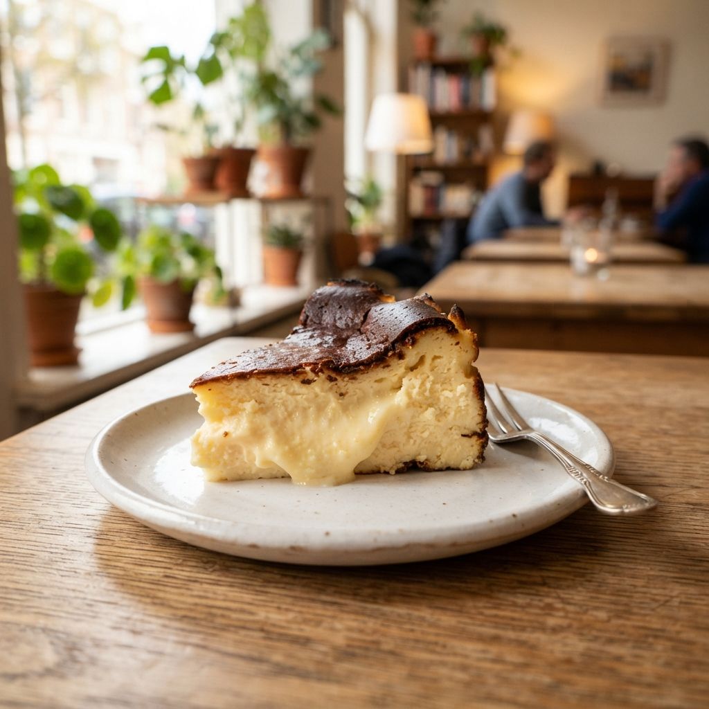 Baskische cheesecake