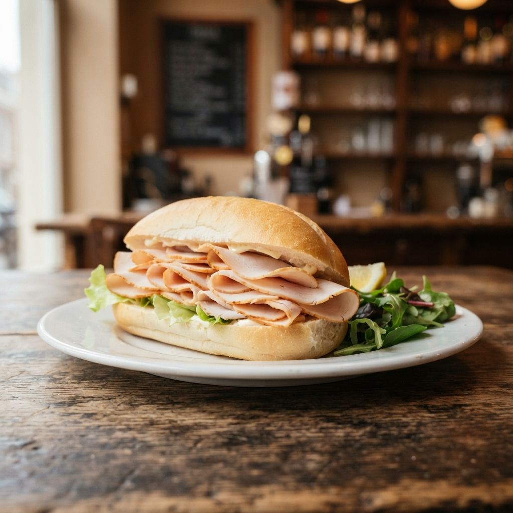 Sandwich sliced chicken roll (smoked)