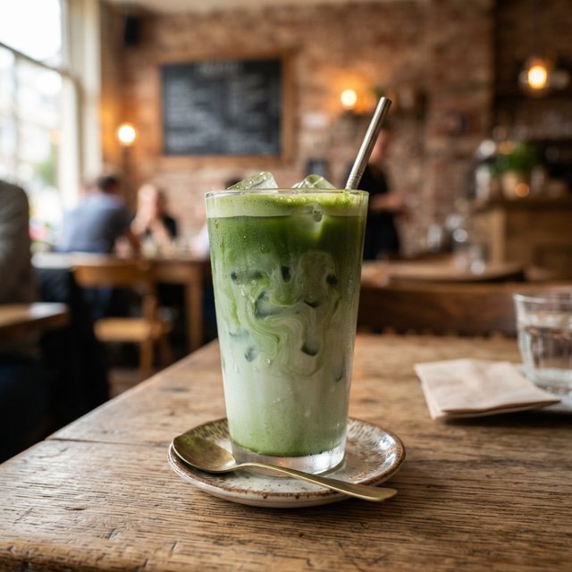 iced matcha latte