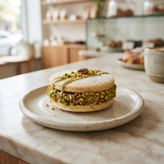 Pistachio alfajor