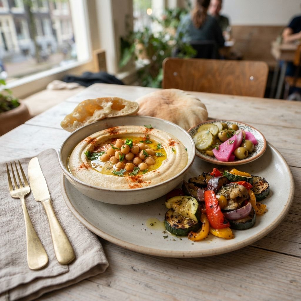 Mediterranean experience met hummus