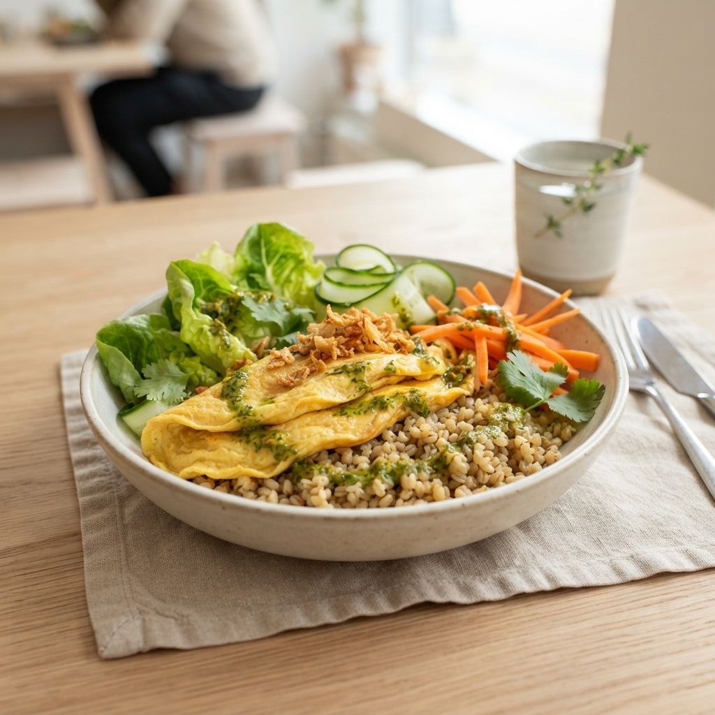 Miso Omelette & Barley